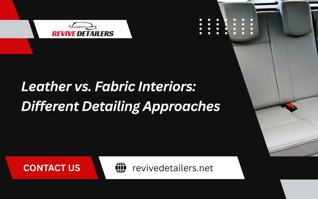 Leather vs. Fabric Interiors